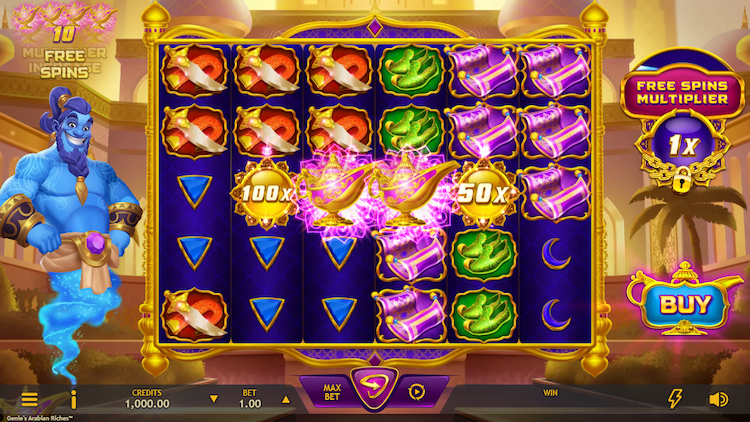 Neon Valley Studios Slot Genie’s Arabian Riches