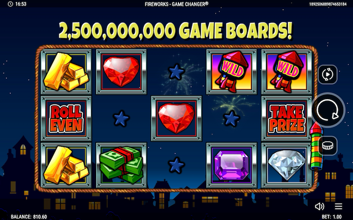 Realistic Games Slot Fireworks Game Changer