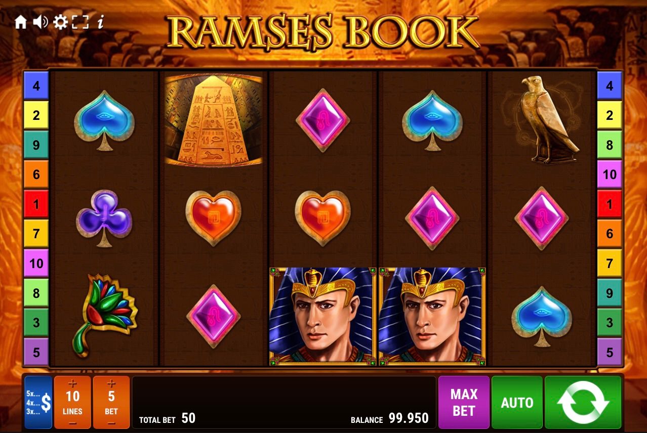 Ramses Book is the best online slot game from GAMOMAT