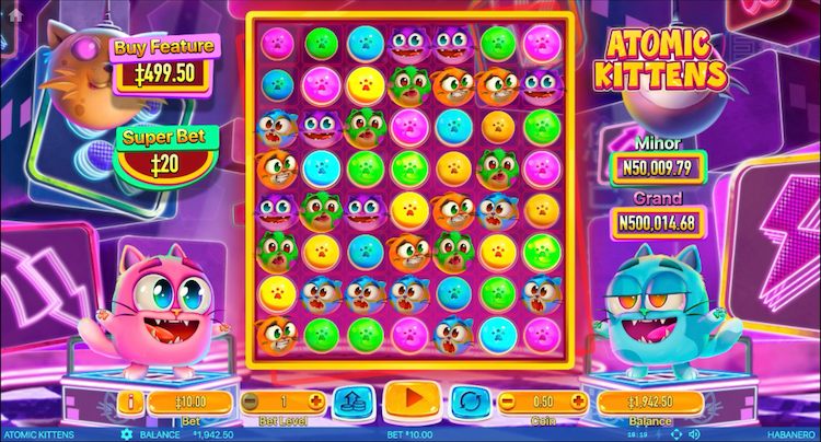 Atomic Kittens is the cutest online slot by Habanero Systems