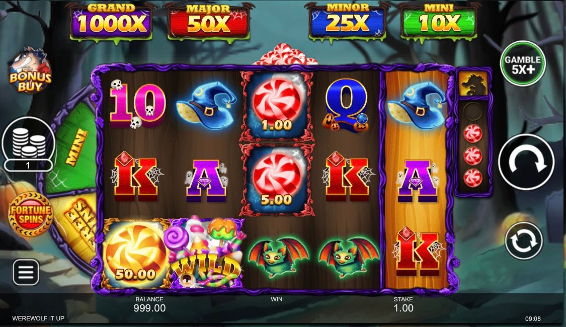 Casino Slot Game Werewolf It Up by Inspired Gaming