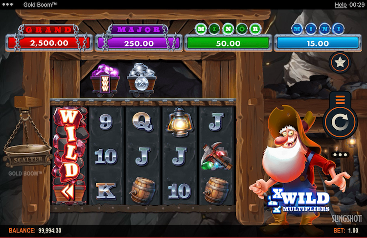 Slingshot Studios Jackpot Slot Gold Boom
