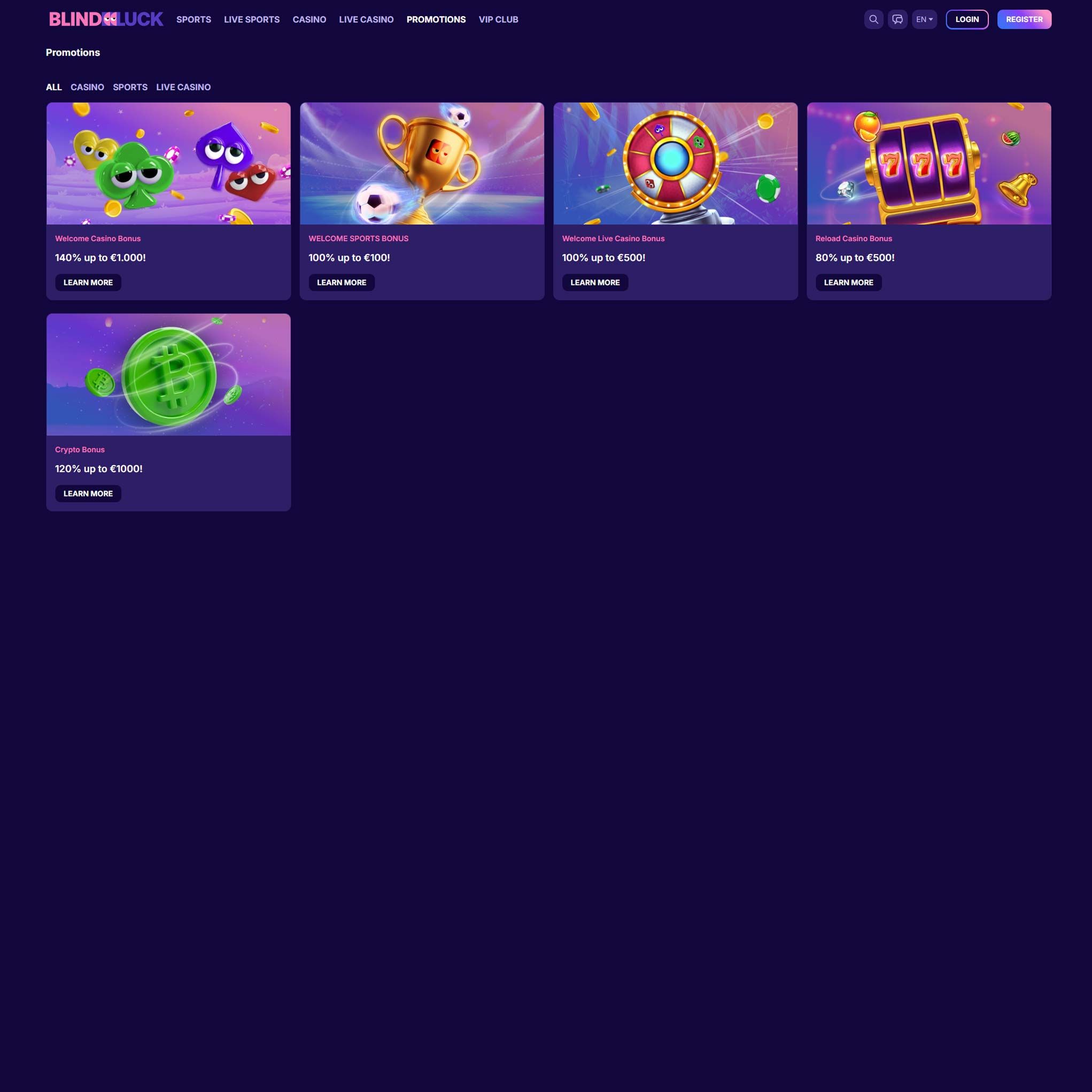 Play casino online at Blindluck Casino to score some real cash winnings - an online casino real money site! Compare all online casinos at Mr. Gamble.