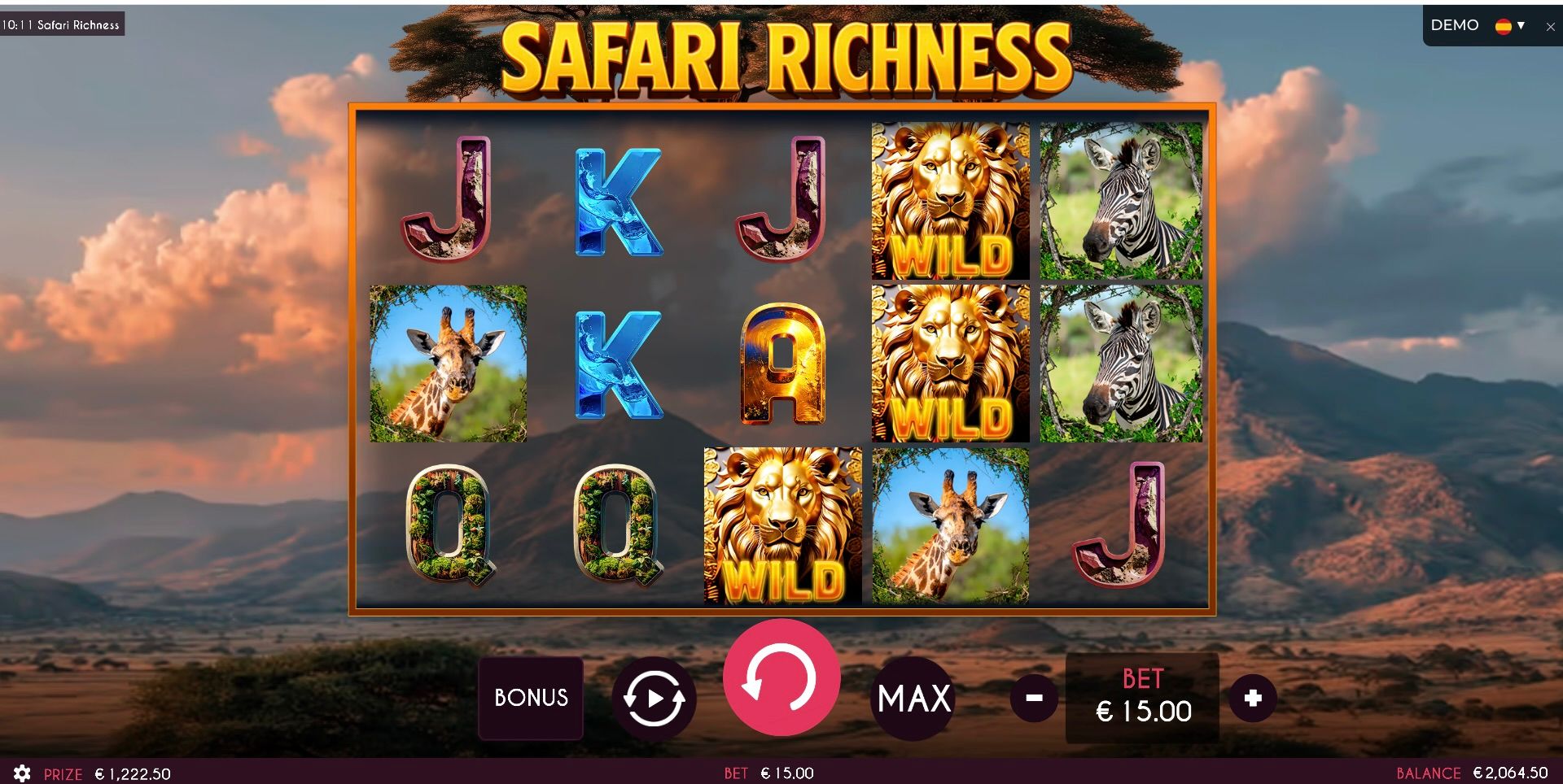 Triple Cherry Slot Safari Richness