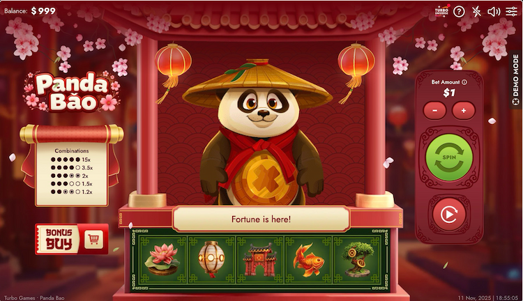 Turbo Games Slot Game Panda Bao