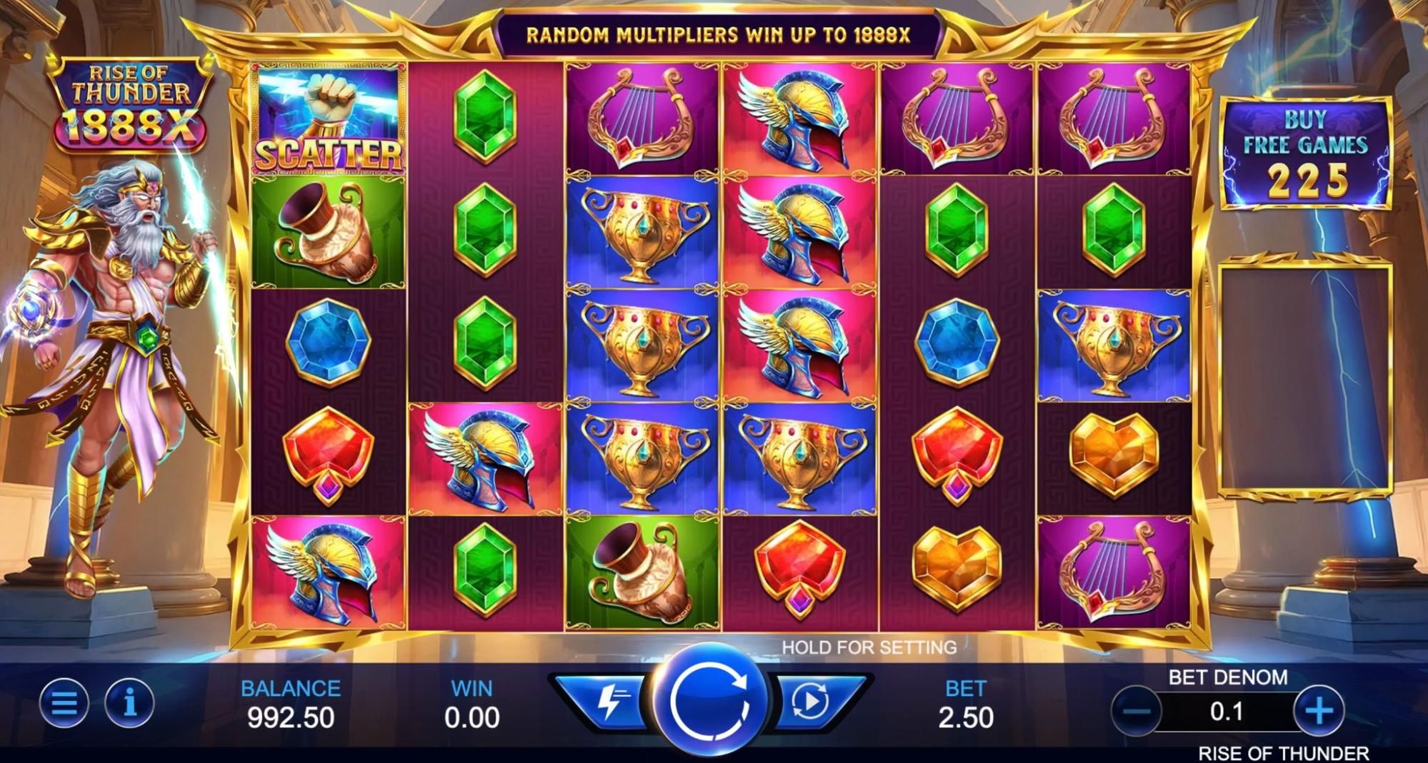 Triple Profits Rise of Thunder 1888x