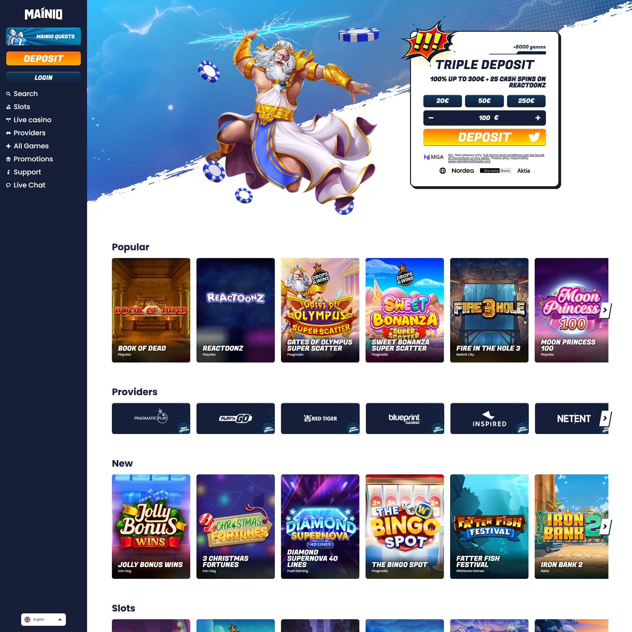 Mainiokasino review by Mr. Gamble