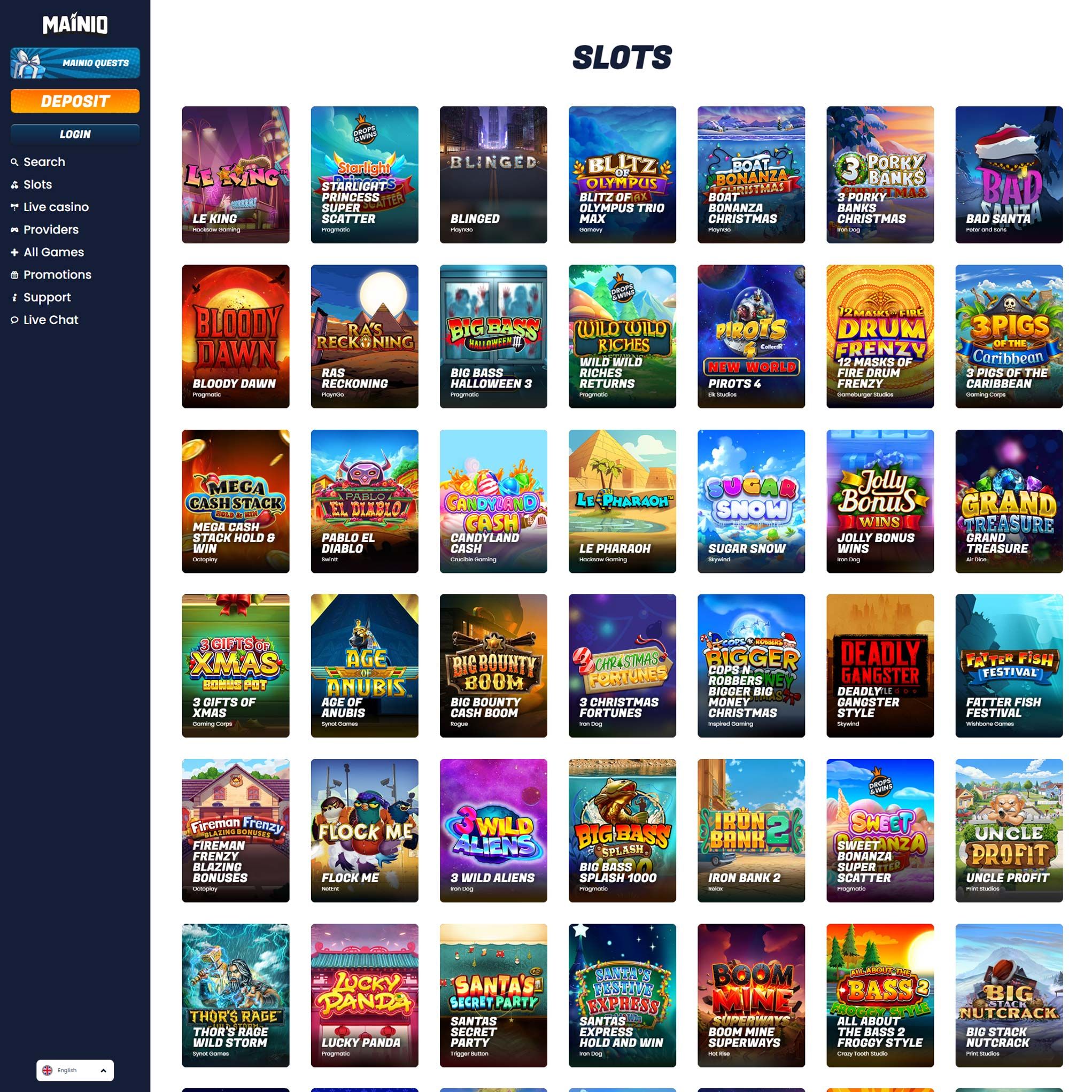 Mainiokasino full games catalogue