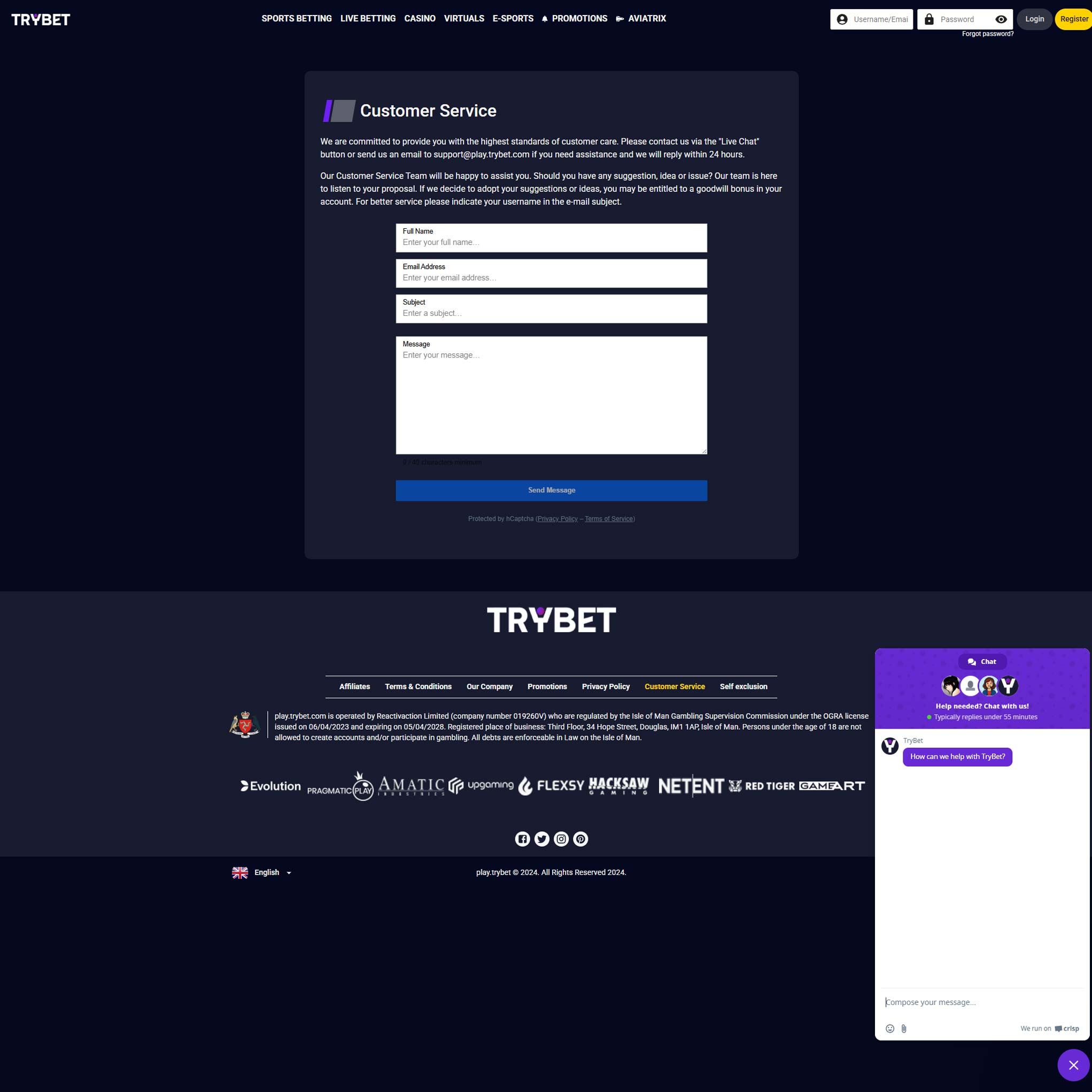 Play casino online at Trybet Casino to score some real cash winnings - an online casino real money site! Compare all online casinos at Mr. Gamble.