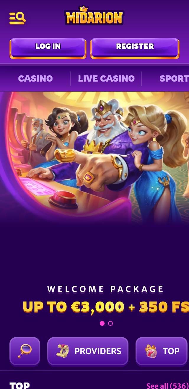 Midarion Casino review lists all the bonuses available for you today