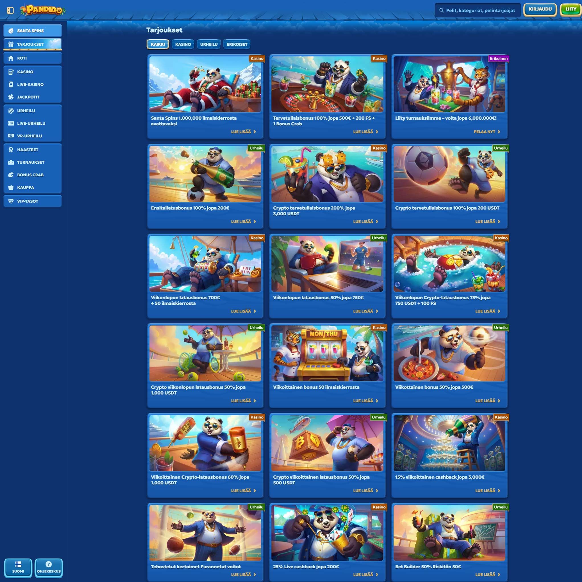 Pelaa netticasino Pandido Casino voittaaksesi oikeaa rahaa – oikean rahan online casino! Vertaa kaikki nettikasinot ja löydä parhaat casinot Suomessa.
