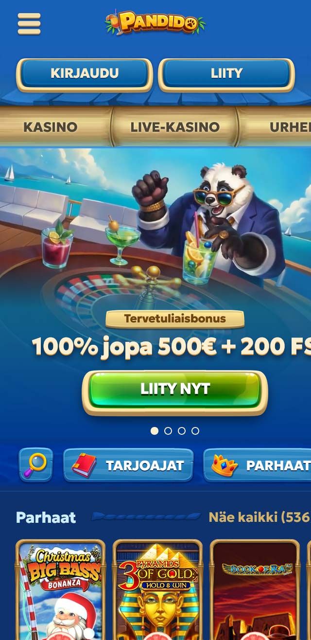 Pandido Casino arvostelu listaa kaikki bonukset saatavilla sinulle tänään
