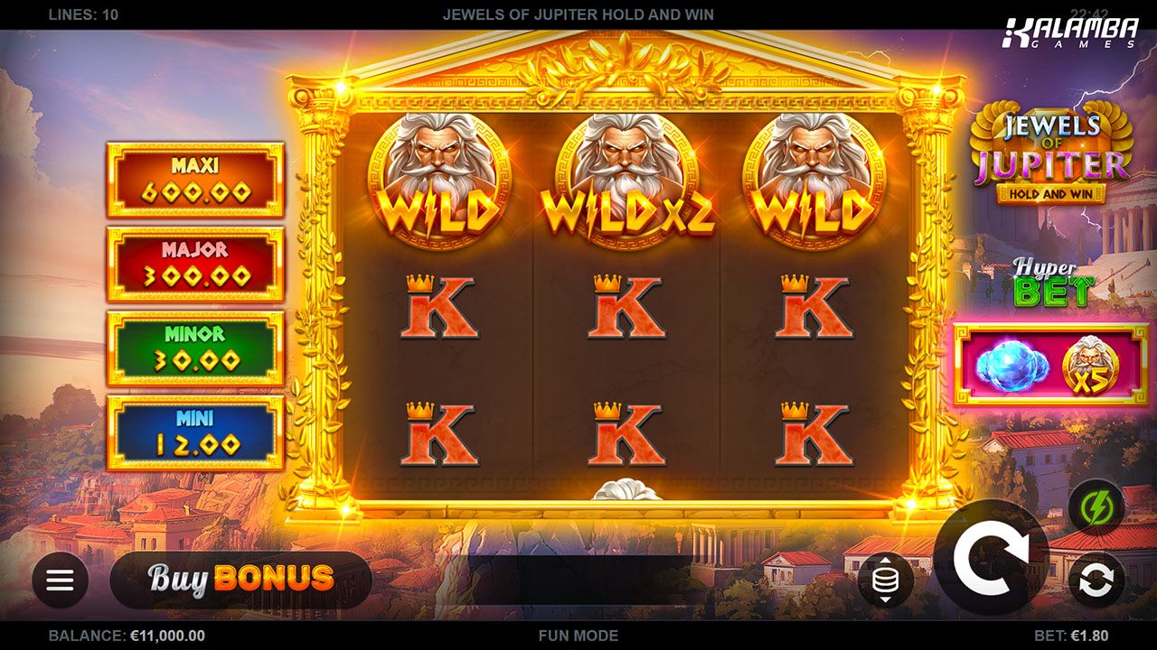 Jewels of Jupiter Hold & Win Slot by Kalamba Games