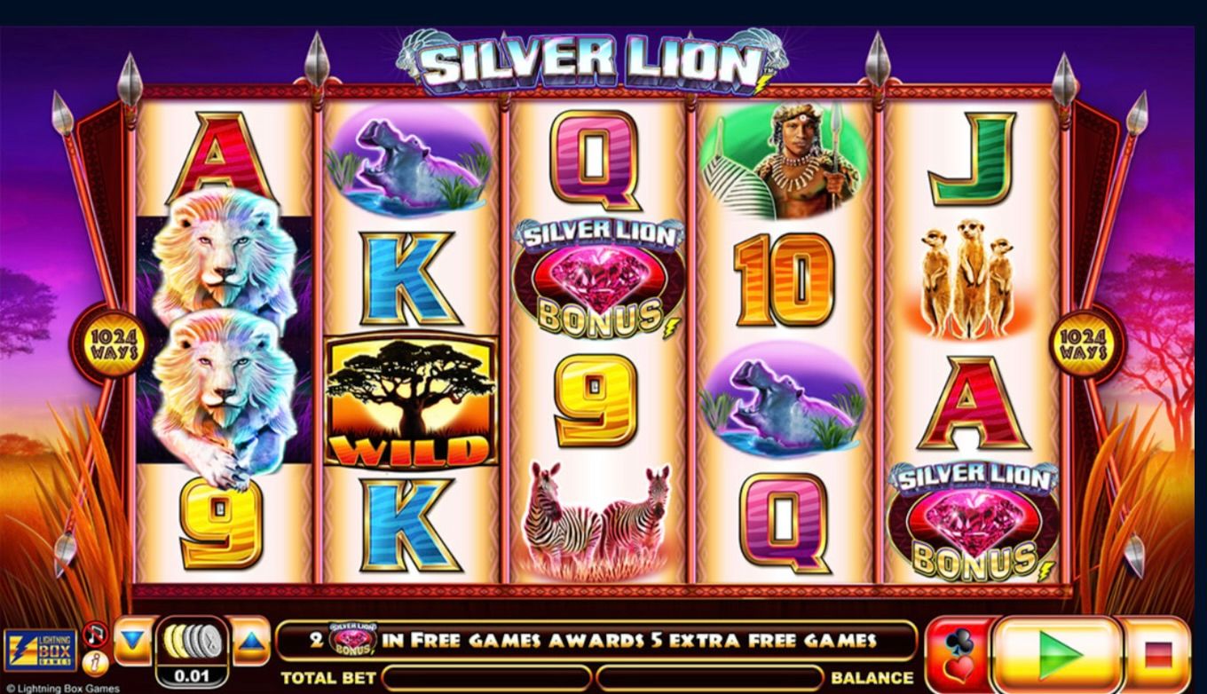 Silver Lion Slot by Lightning Box has Free Spins feature