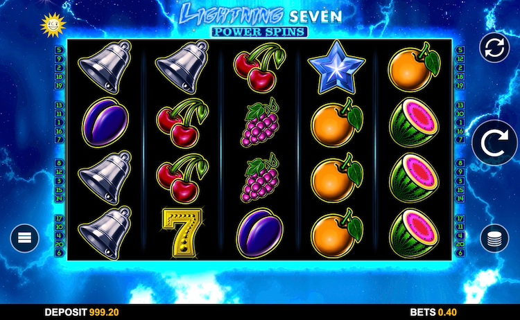 Lightning Seven is the best fruit slot by Merkur Gaming