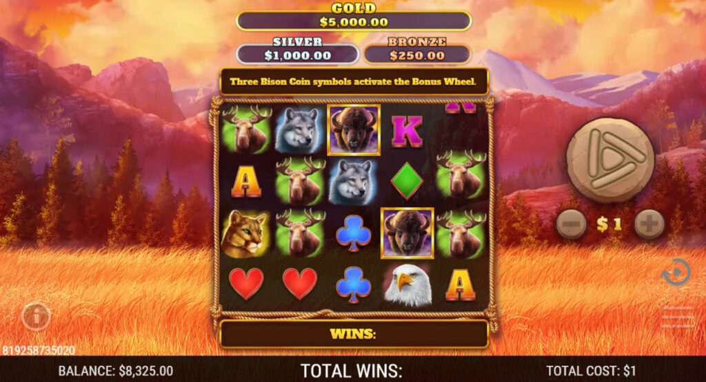 Bison Stampede is the best slot online by NeoGames