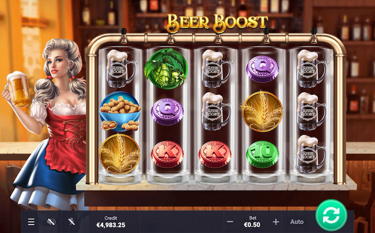 Beer Boost is an online slot with bonus game and features made by Oryx Gaming