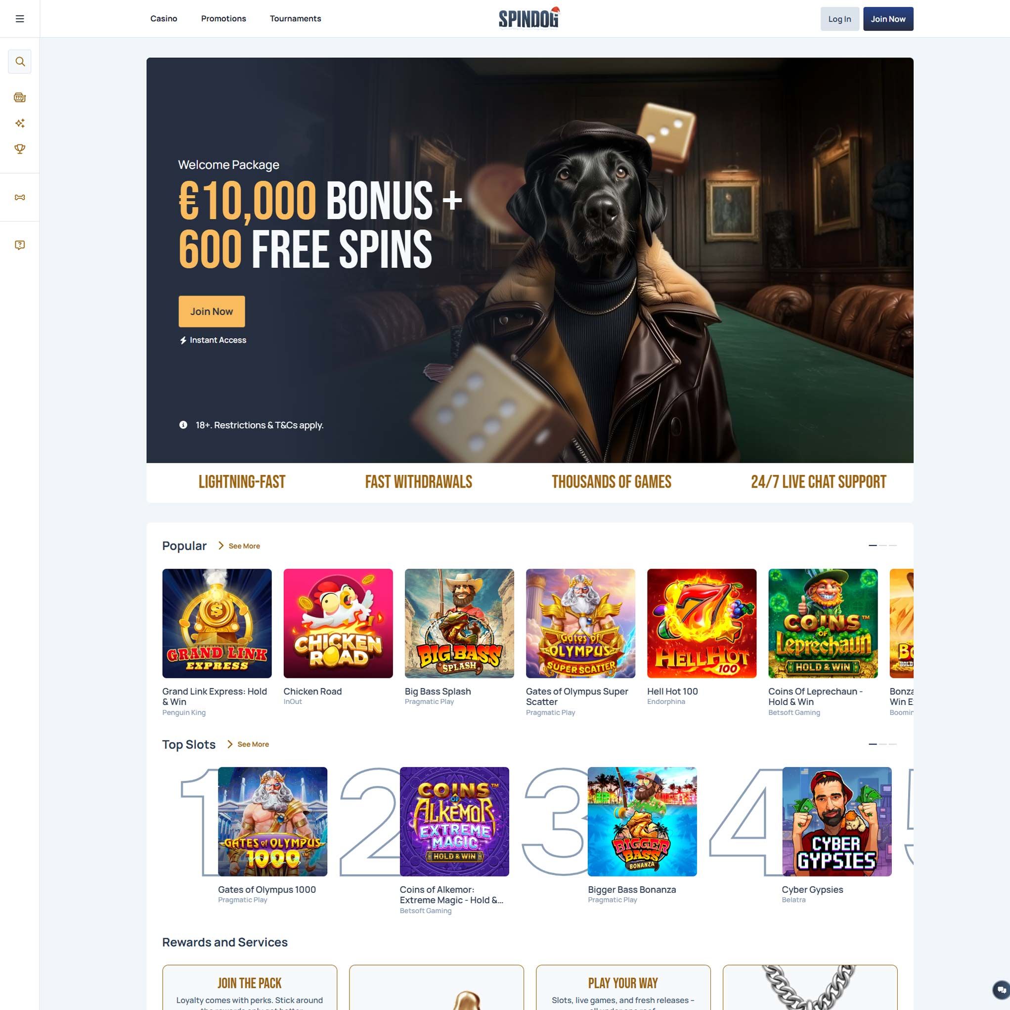 Spin Dog Casino review by Mr. Gamble