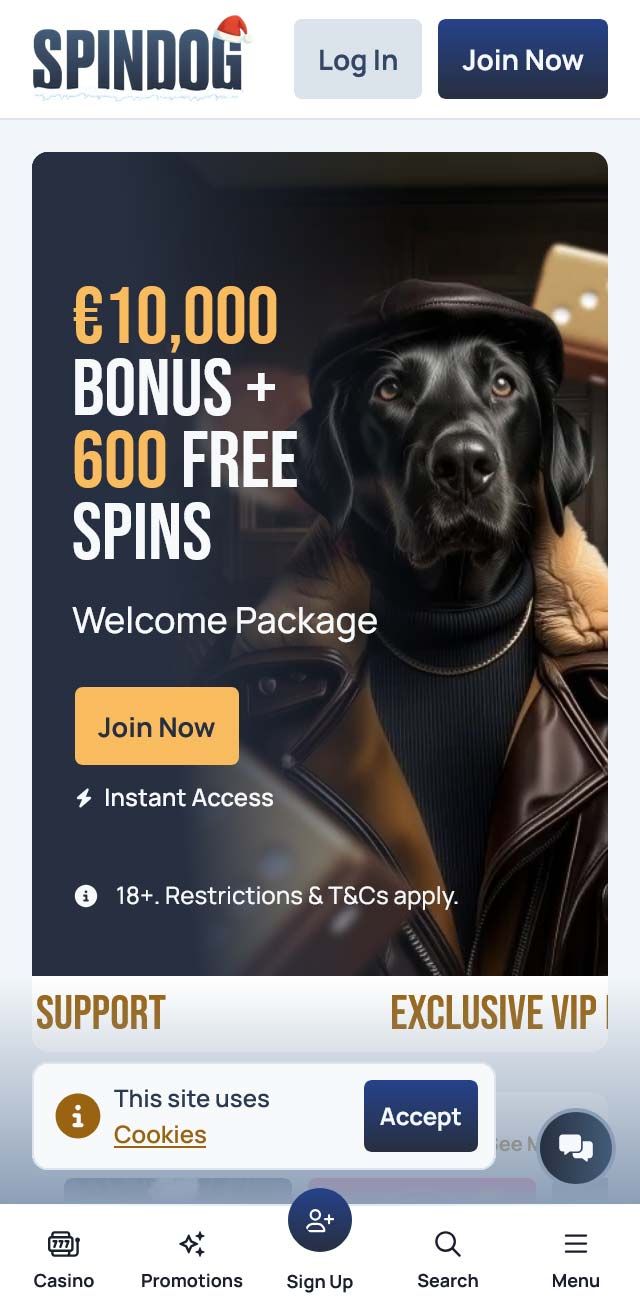Spin Dog Casino review lists all the bonuses available for you today