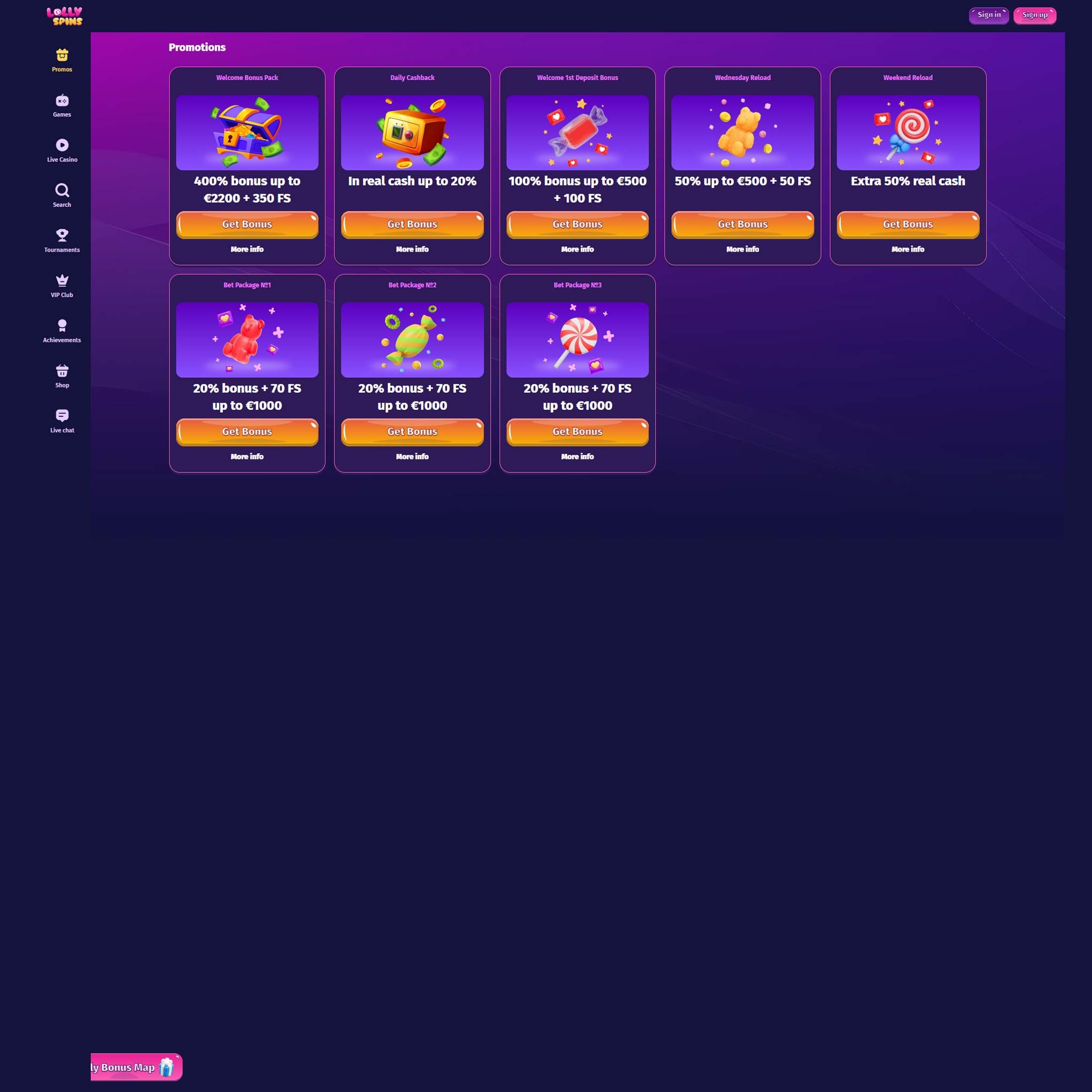 Play casino online at Lollyspins Casino to score some real cash winnings - an online casino real money site! Compare all online casinos at Mr. Gamble.