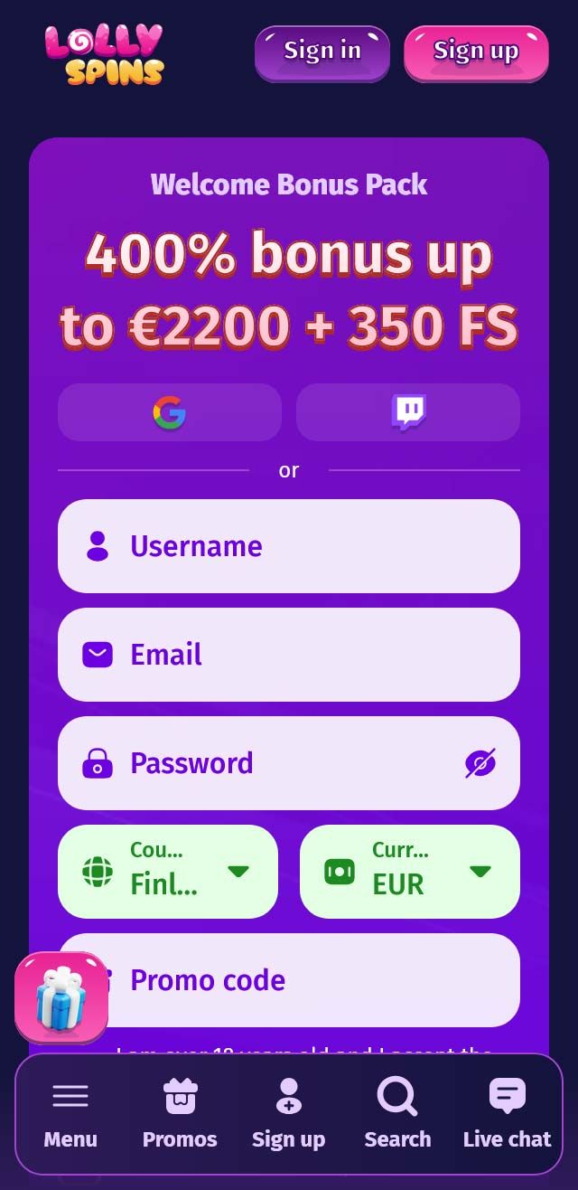 Lollyspins Casino review lists all the bonuses available for you today