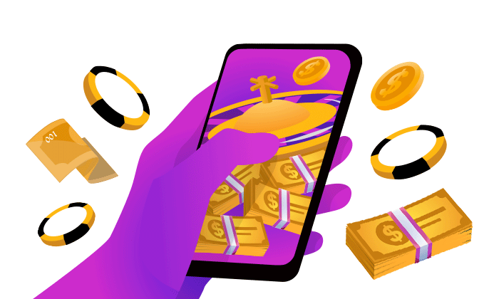 Mobile casino gaming in New Zealand on smartphone with pokies and roulette