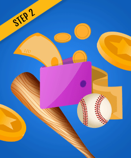 Deposit funds to your baseball betting account