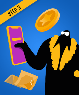 Select the bank account you’ll be sending the money to betting site from