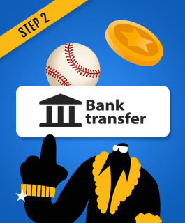 Pick bank transfer as the payment option 