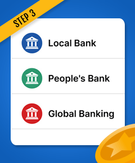 Select your bank to deposit to a Trustly bookie