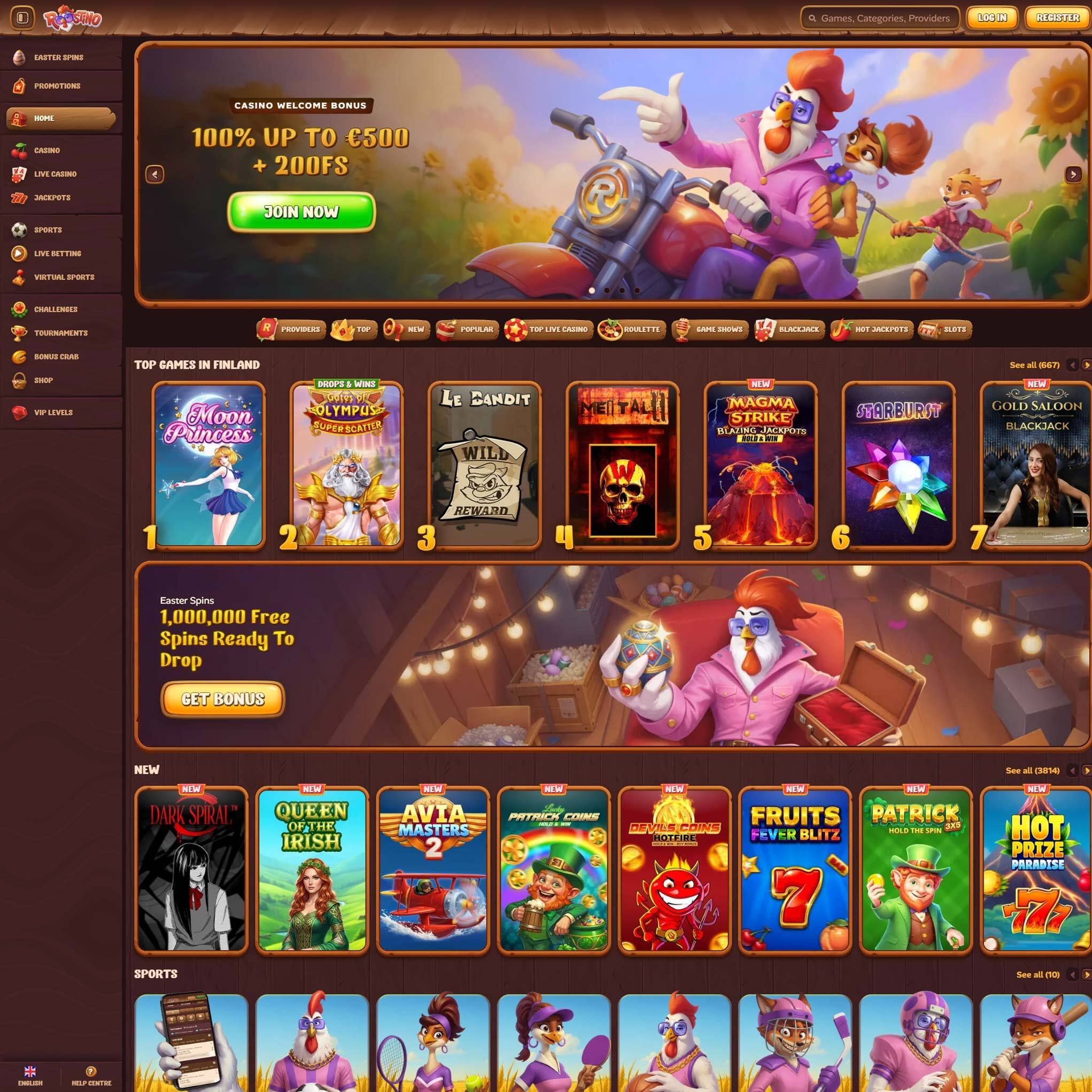 Roostino Casino review by Mr. Gamble