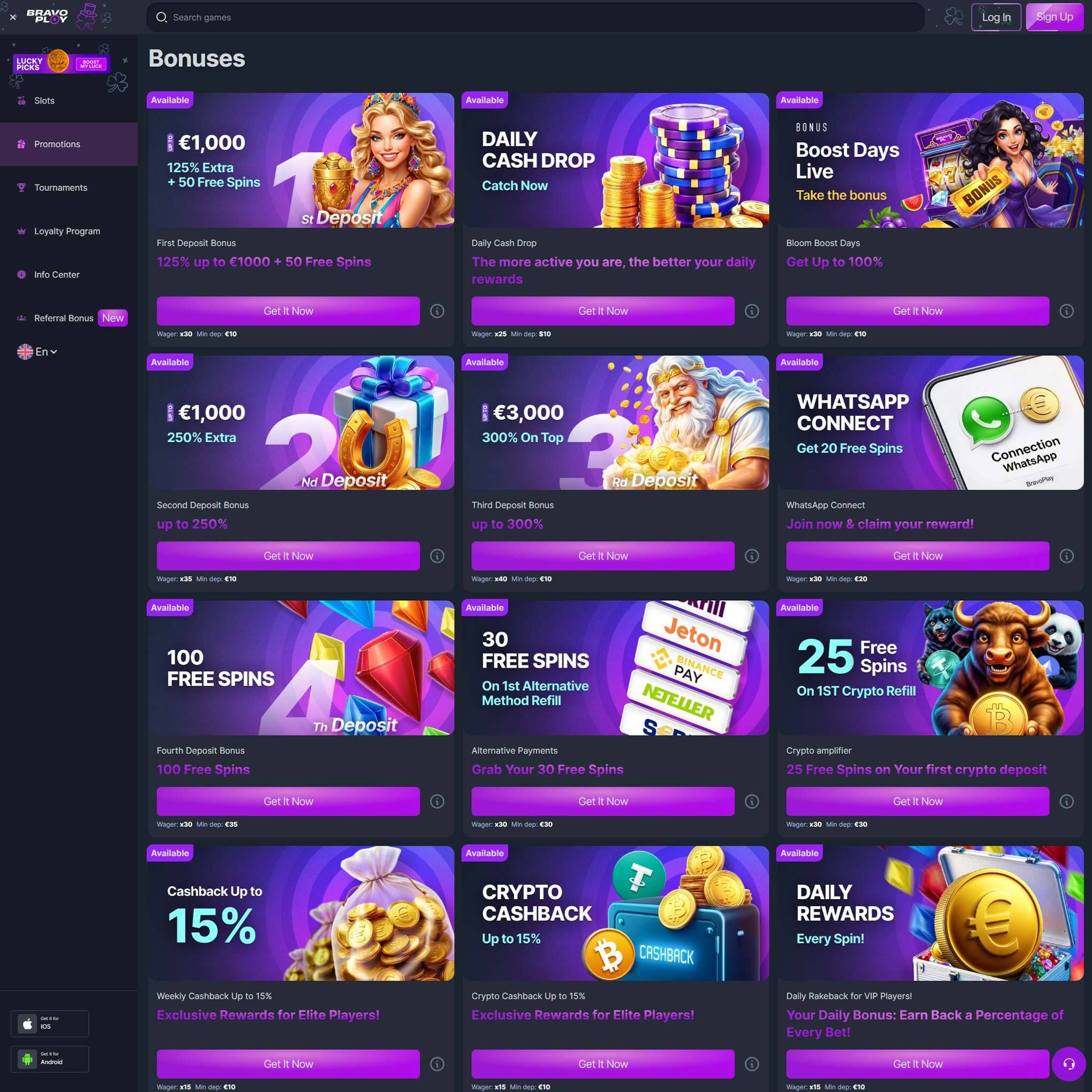 Play casino online at Bravoplay to score some real cash winnings - an online casino real money site! Compare all online casinos at Mr. Gamble.