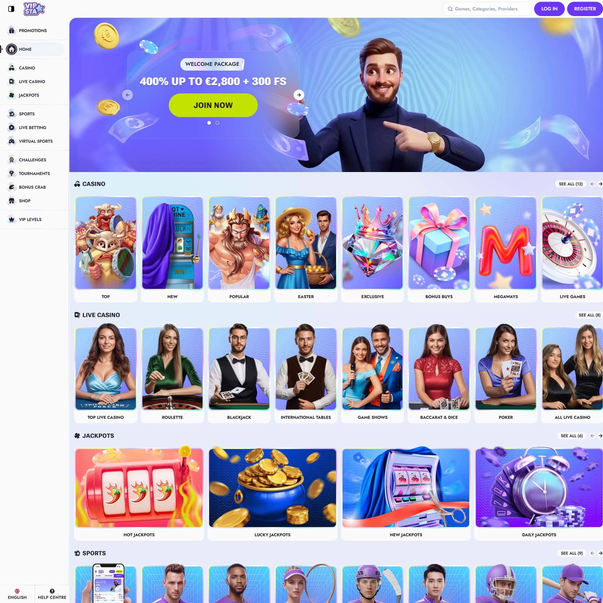 Vipsta Casino review by Mr. Gamble