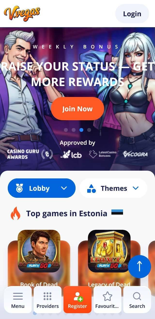 V.Vegas Casino review lists all the bonuses available for you today