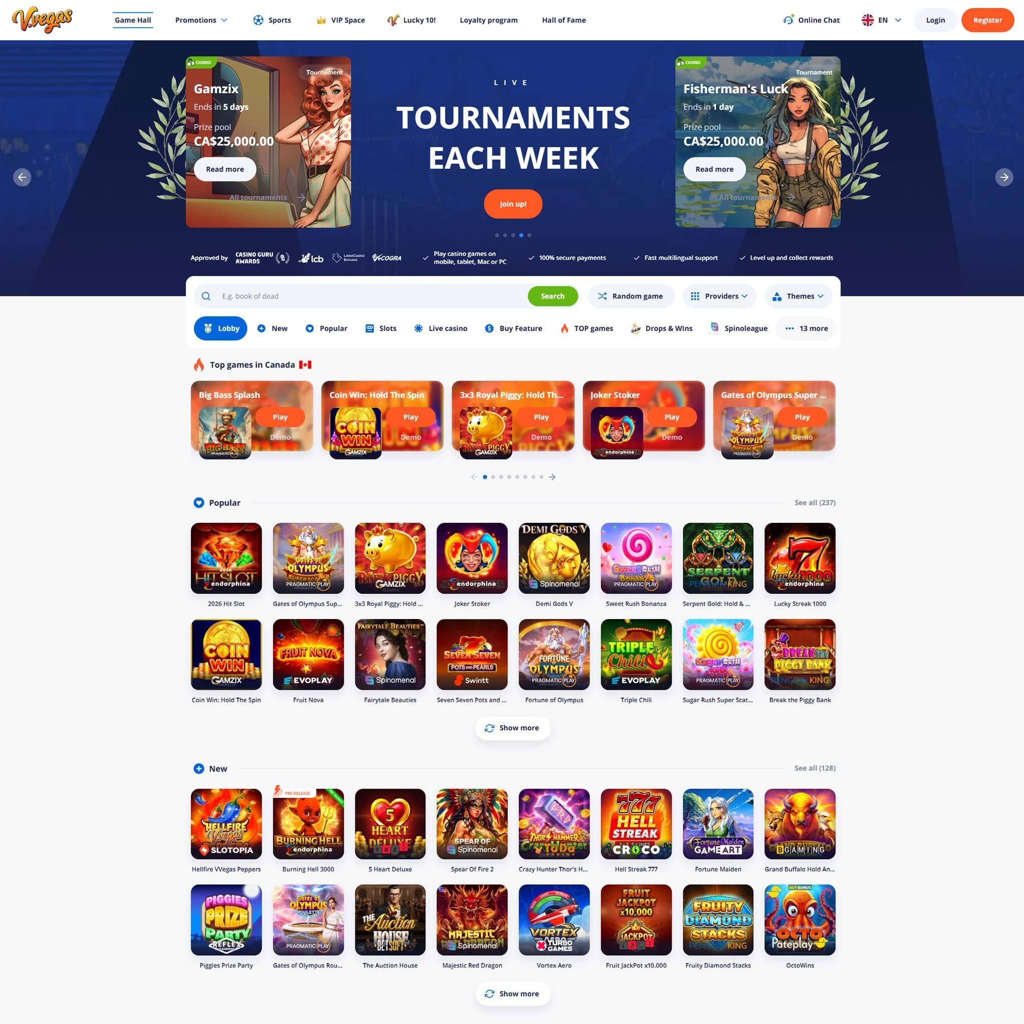 V.Vegas Casino CA review by Mr. Gamble