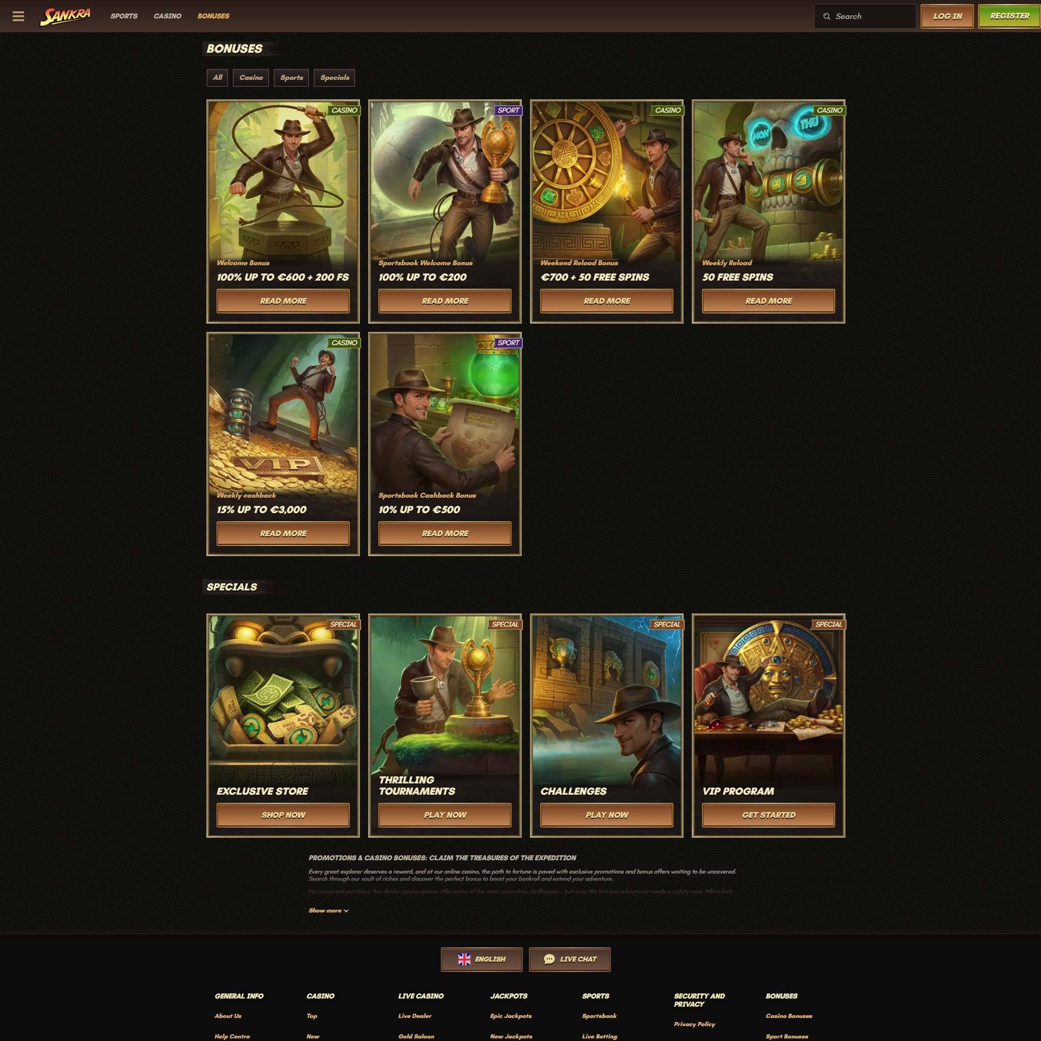 Play casino online at Sankra Casino to score some real cash winnings - an online casino real money site! Compare all online casinos at Mr. Gamble.