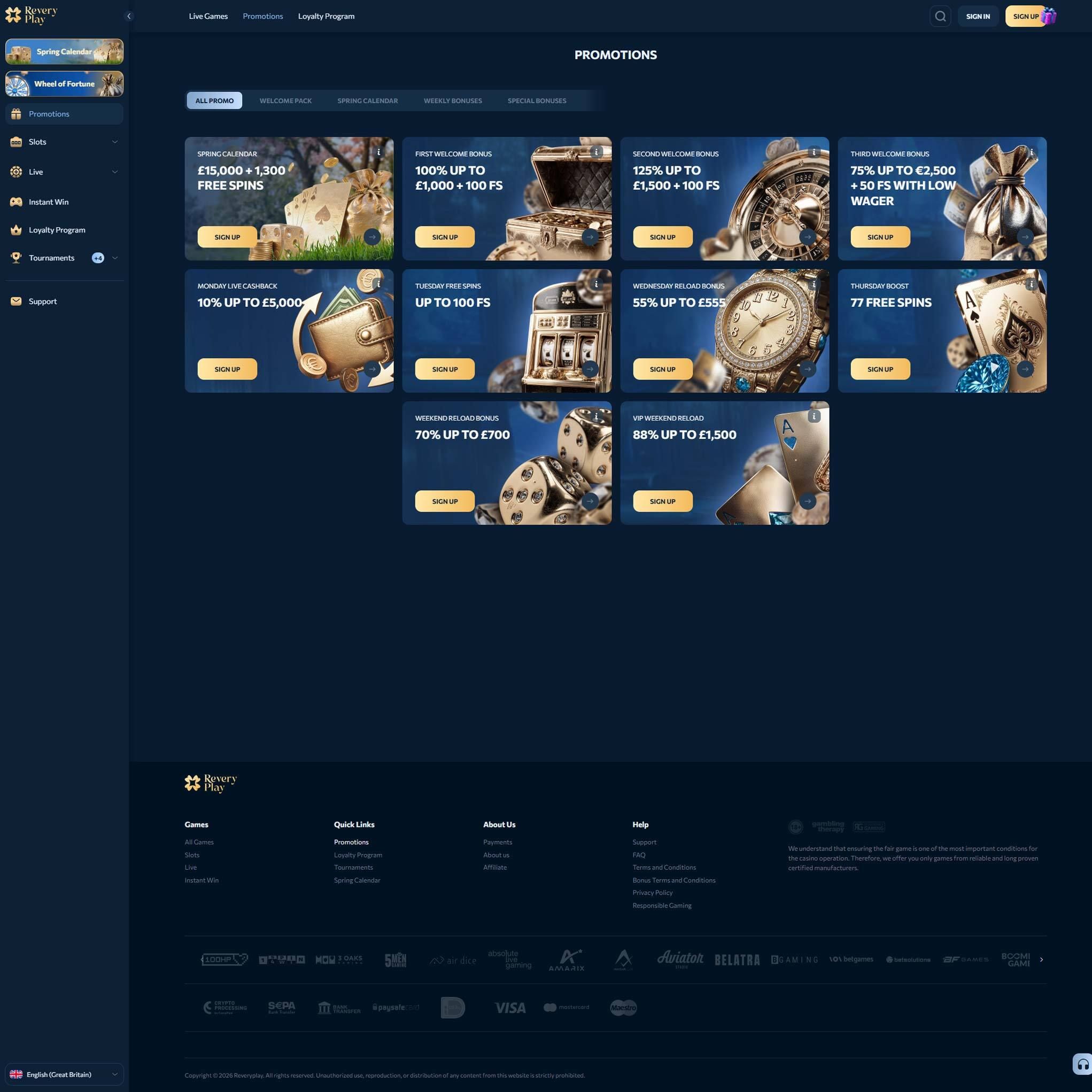 Play casino online at ReveryPlay to score some real cash winnings - an online casino real money site! Compare all online casinos at Mr. Gamble.