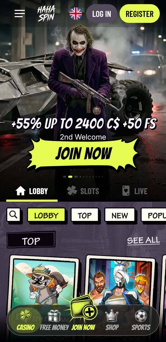 HAHA Spin Casino  review lists all the bonuses available for you today