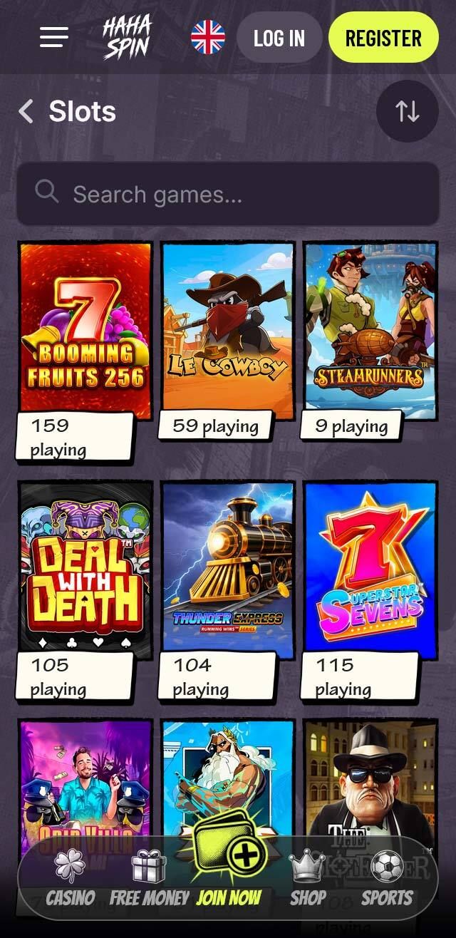 HAHA Spin Casino  - checked and verified for your benefit