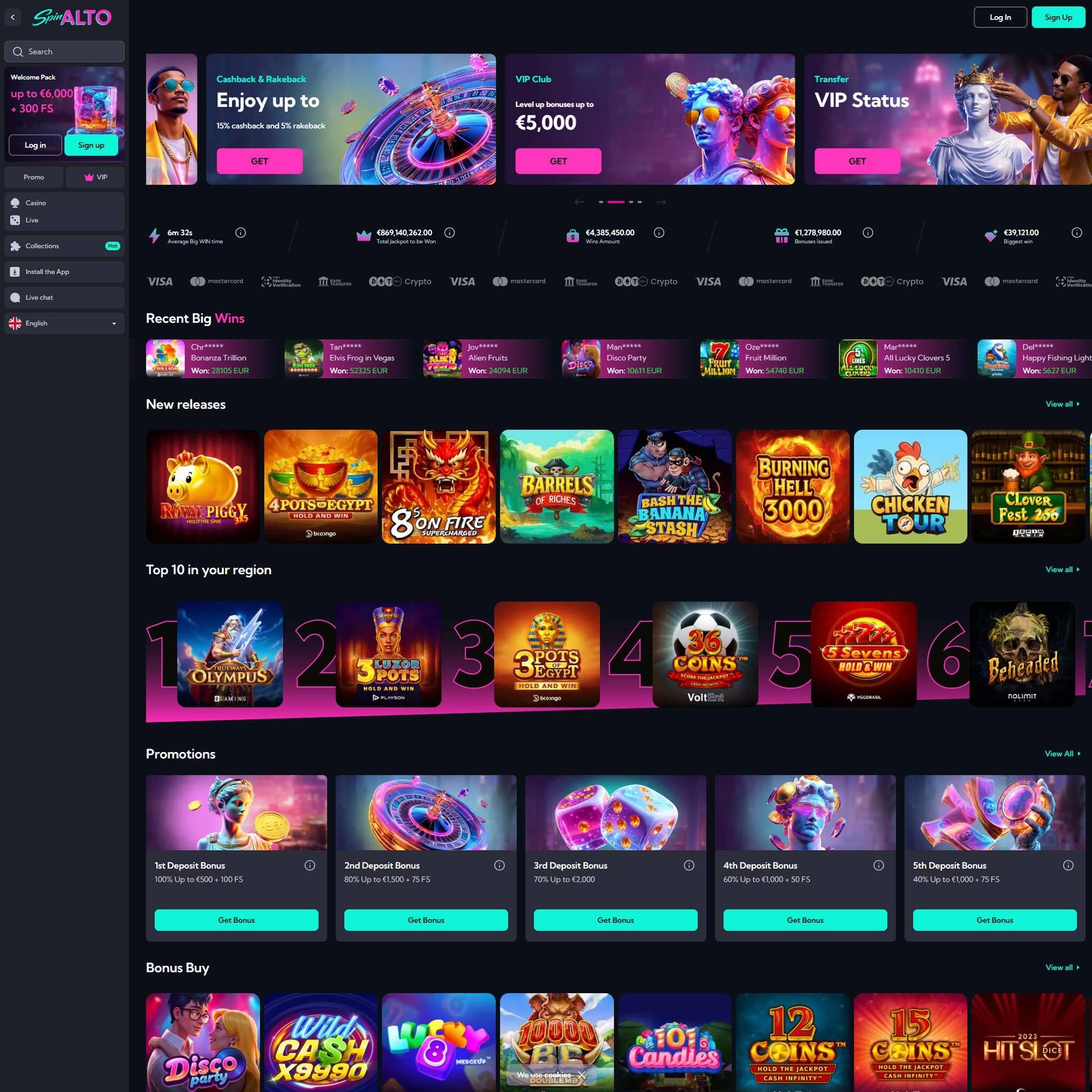 Spinalto Casino review by Mr. Gamble