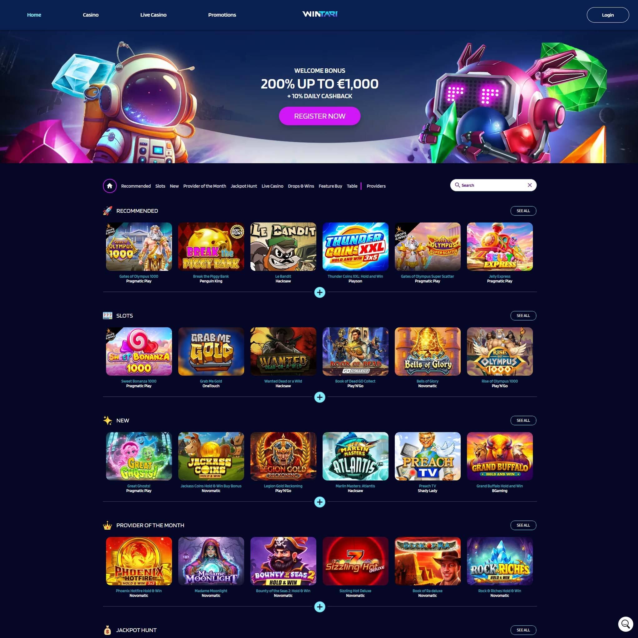 Wintari Casino review by Mr. Gamble