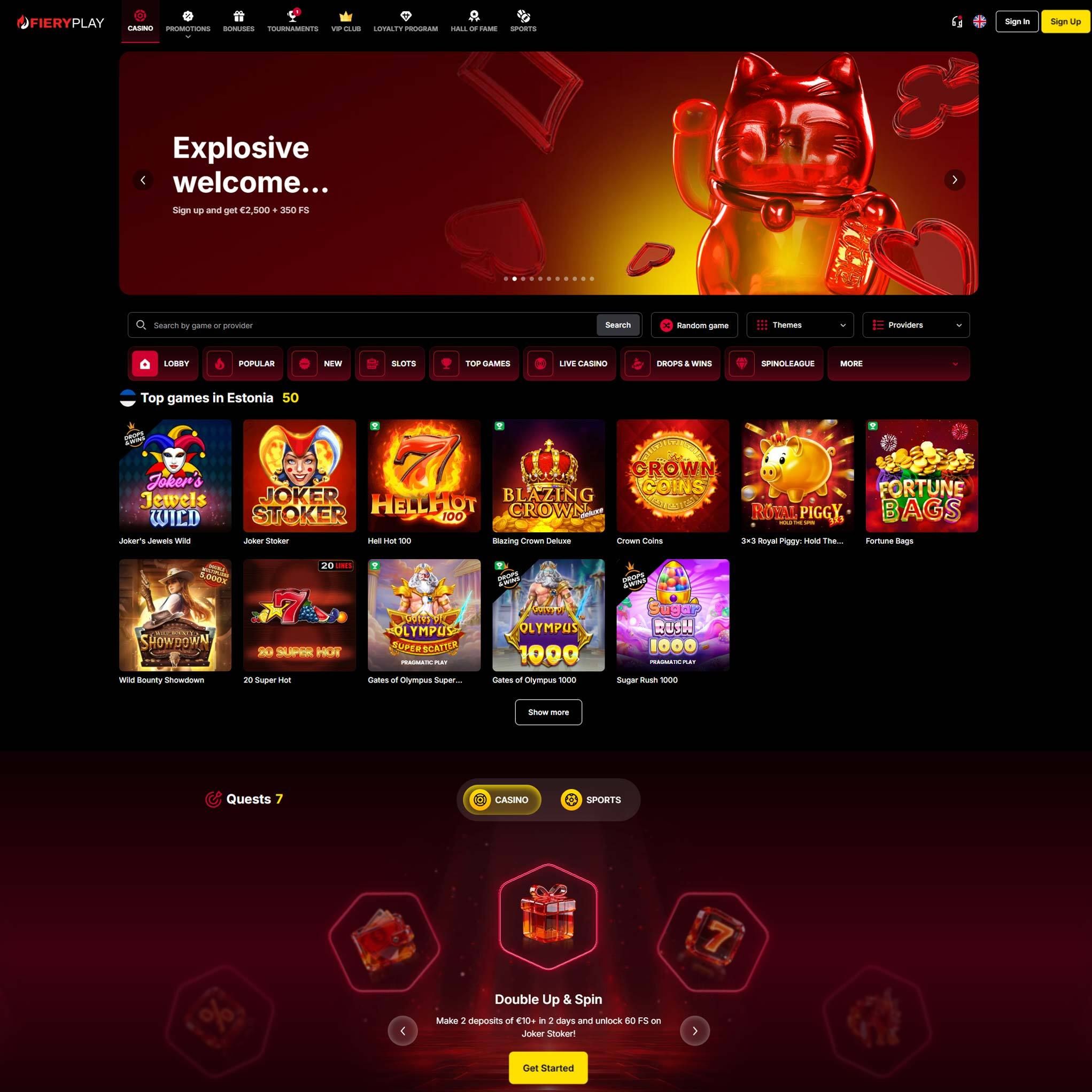 FieryPlay Casino review by Mr. Gamble