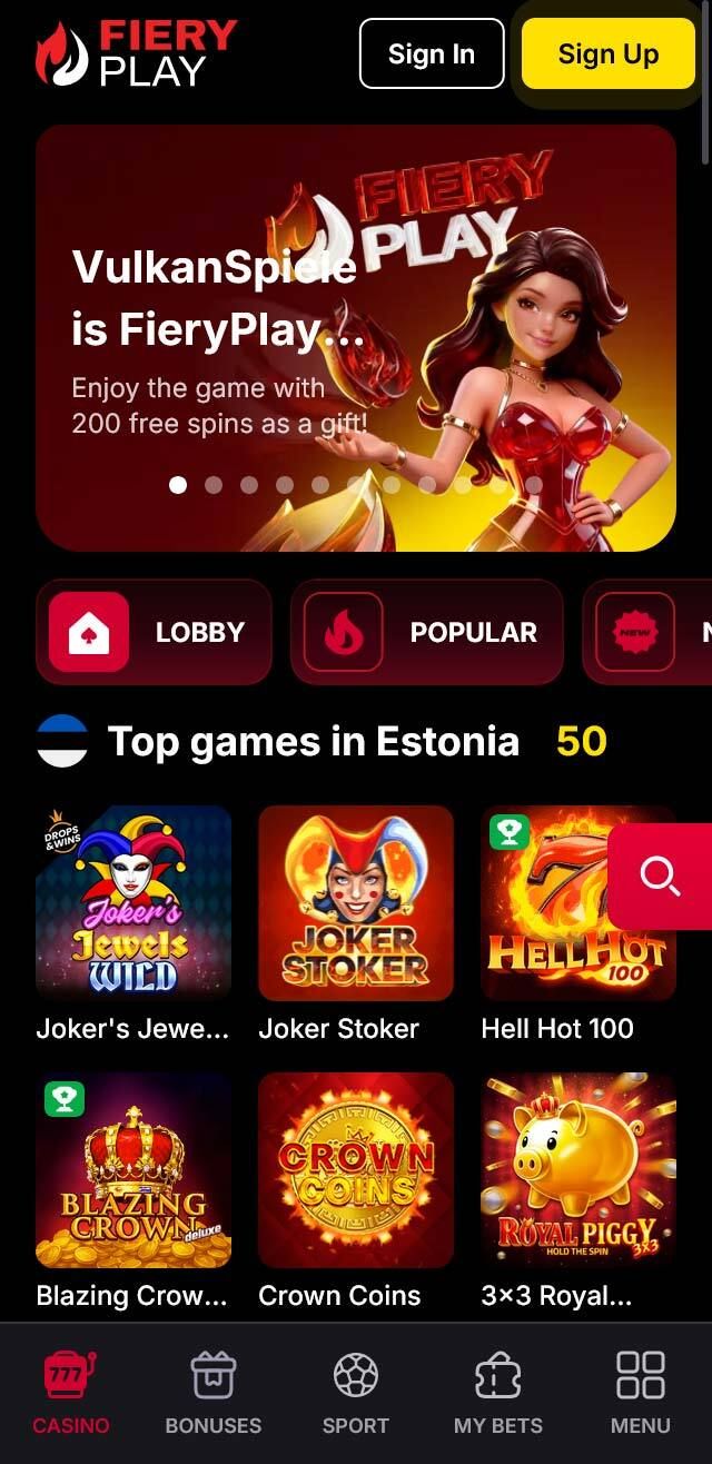 FieryPlay Casino review lists all the bonuses available for you today