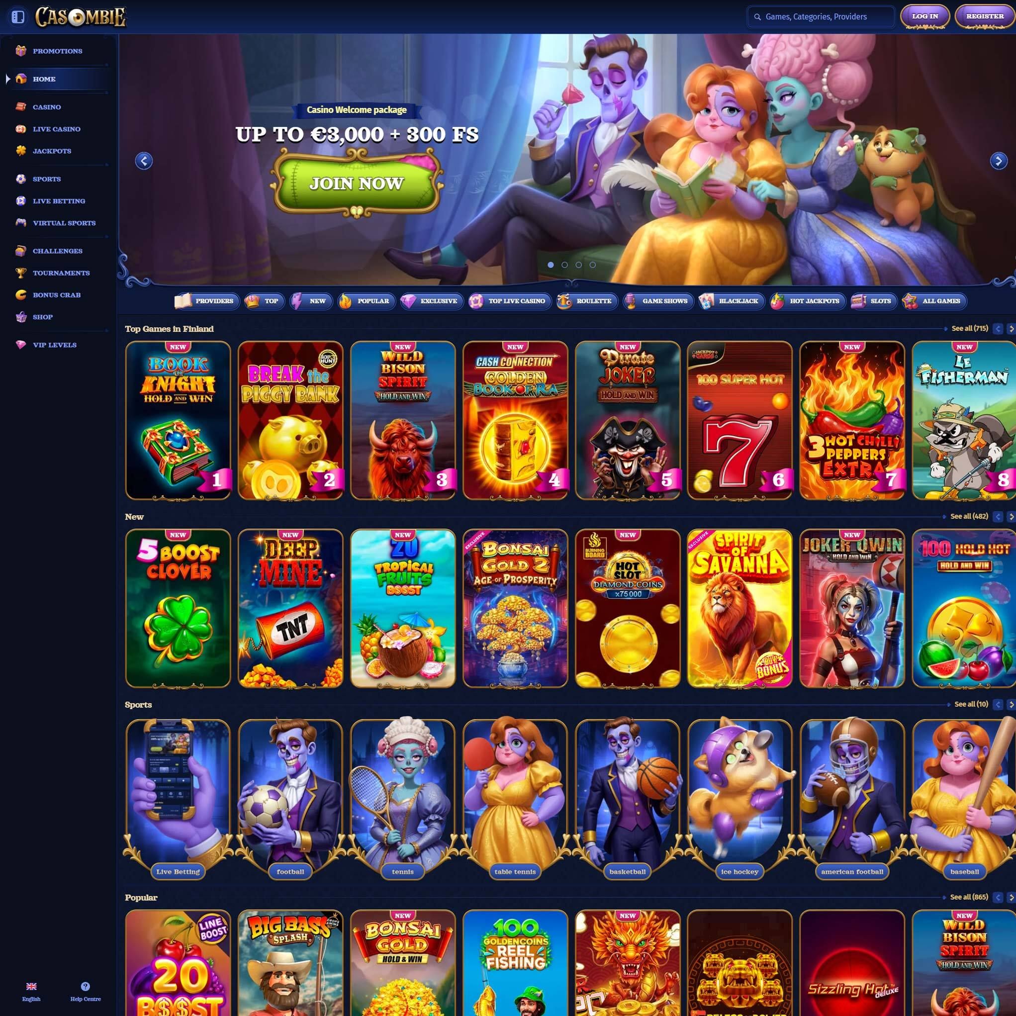 Casombie Casino review by Mr. Gamble