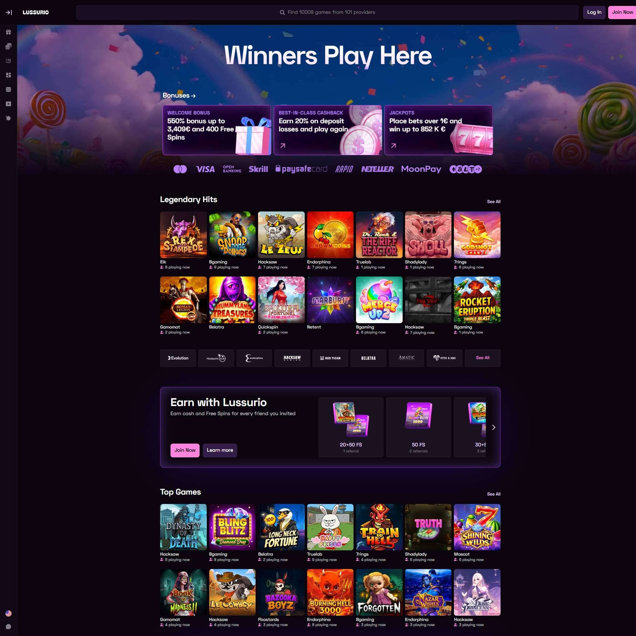 Lussurio Casino CA review by Mr. Gamble