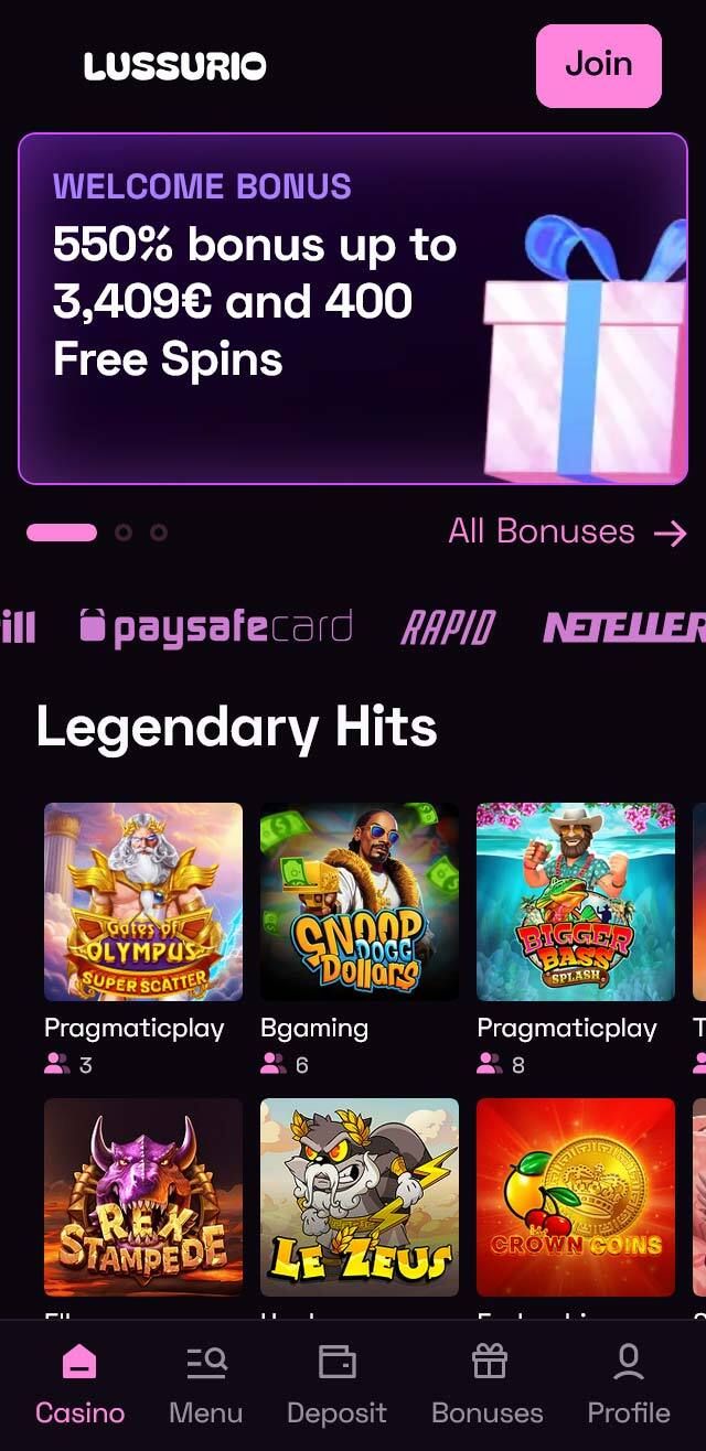 Lussurio Casino review lists all the bonuses available for you today