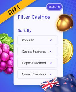 Use filters to search for the best 10 deposit casinos