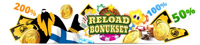 uusi bonus kasinolle, reload talletusbonukset kasinolle