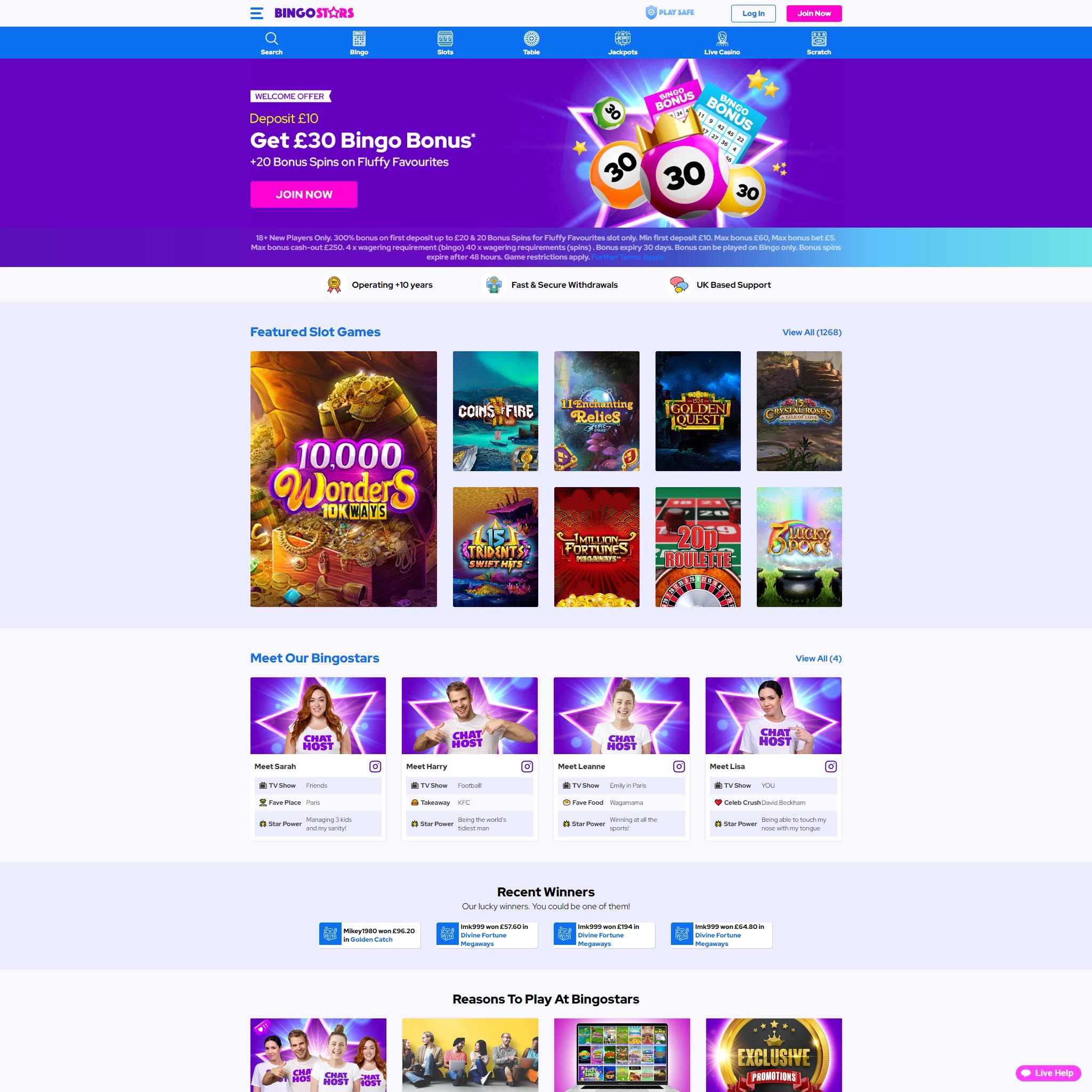 Bingostars UK review by Mr. Gamble