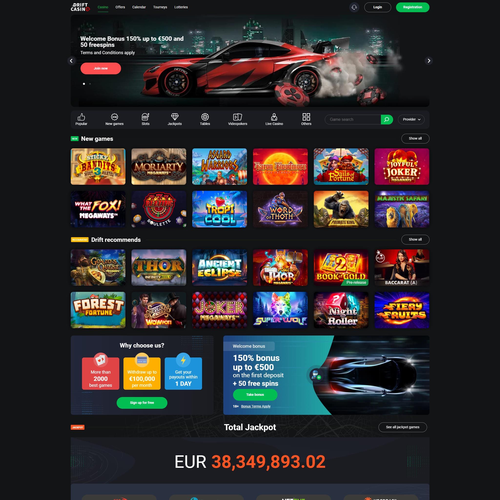 Drift Casino review by Mr. Gamble